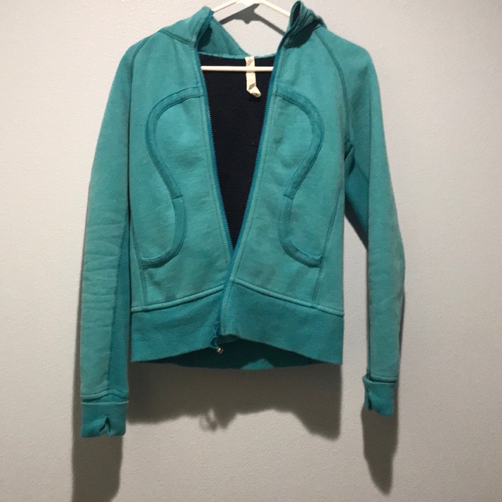 Lululemon turquoise scuba hoodie
